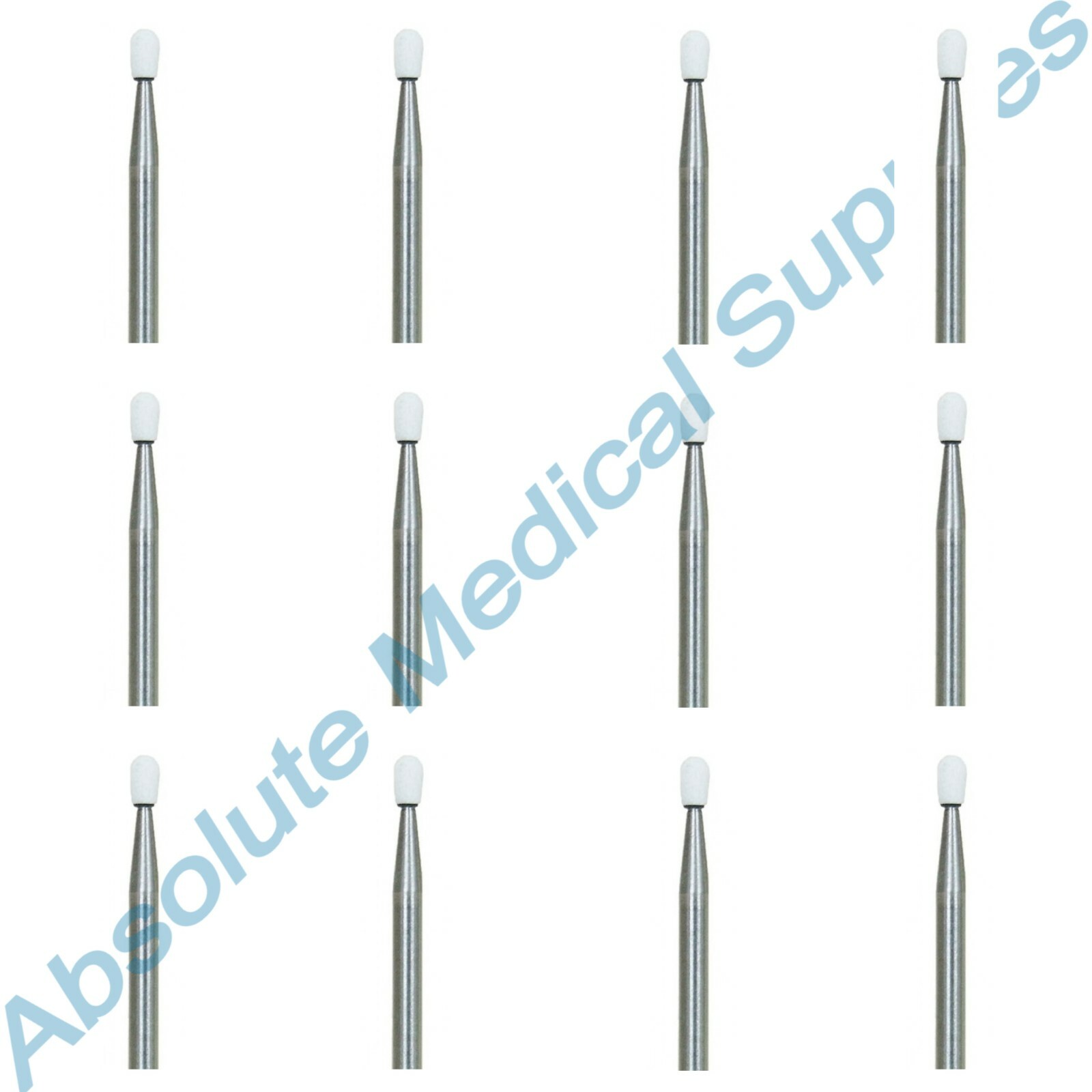 *12-Pieces* Shofu Dura-White Stones Shape RD2 Shank F G 0248