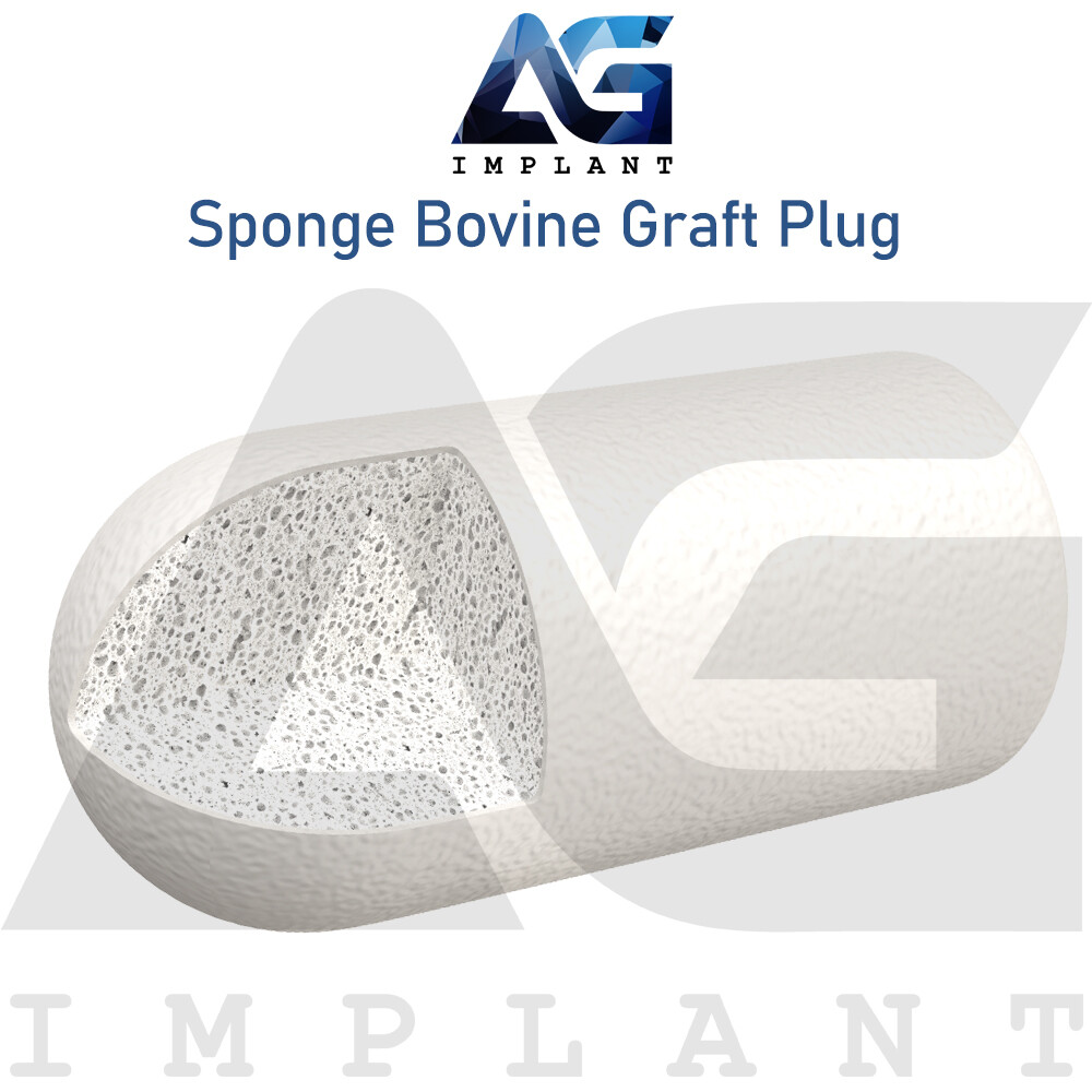 Sponge Graft Plug Collagen Sterile Blister Natural Material Composite