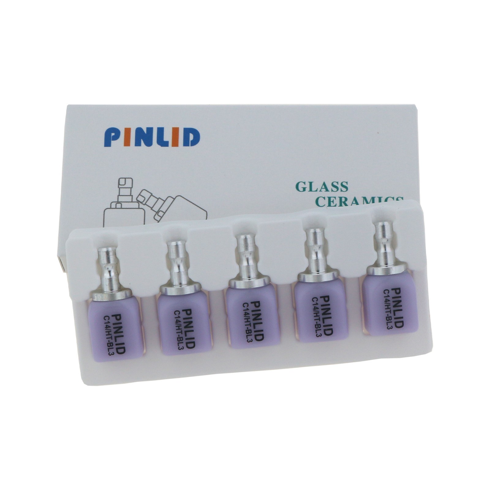 US Dental Lithium Disilicate Blocks C14 CEREC HT-BL3 CAD/CAM Milling For Crown