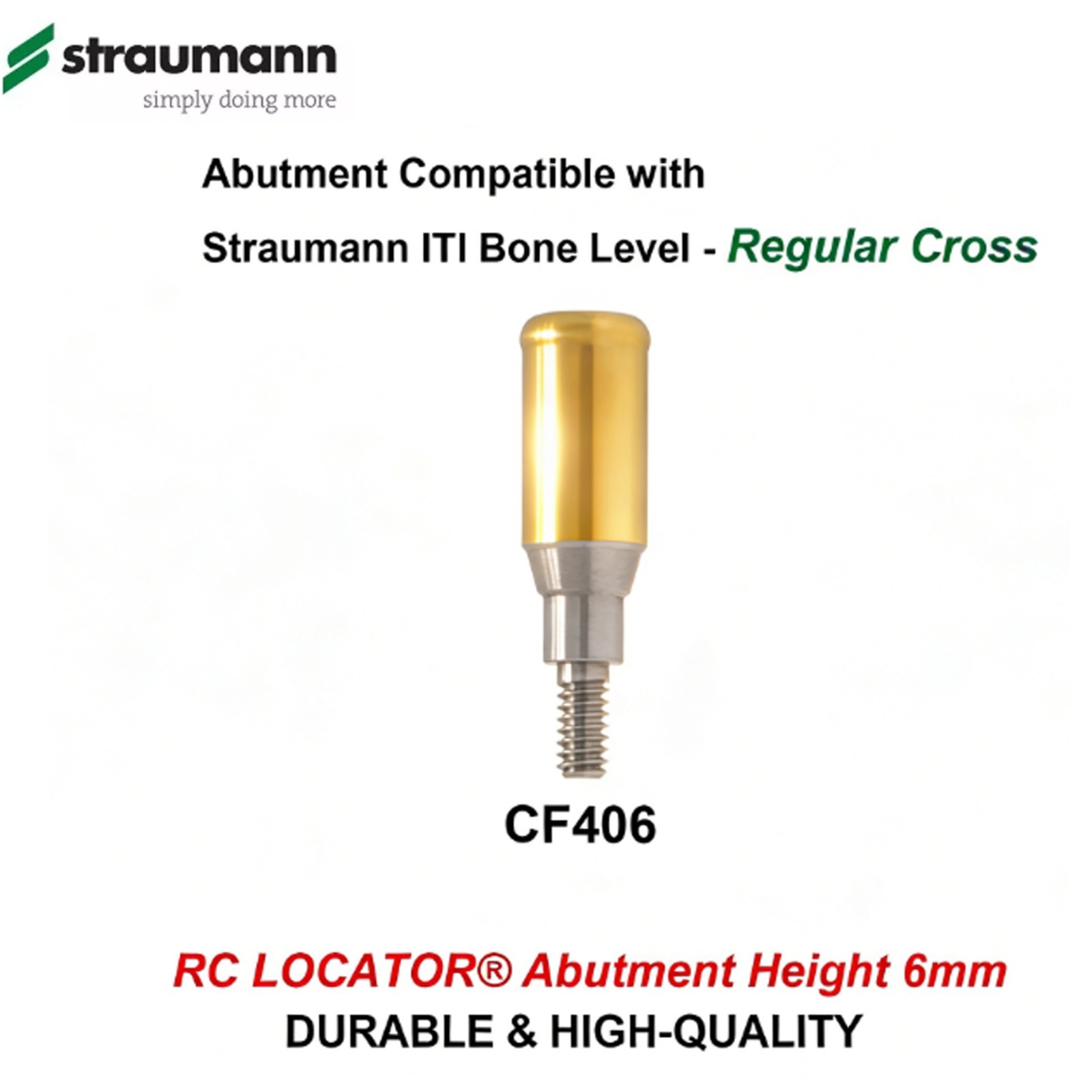 Dental Ti Locator Fits Straumann Bone Level NC/RC Internal Hexagonal Connection