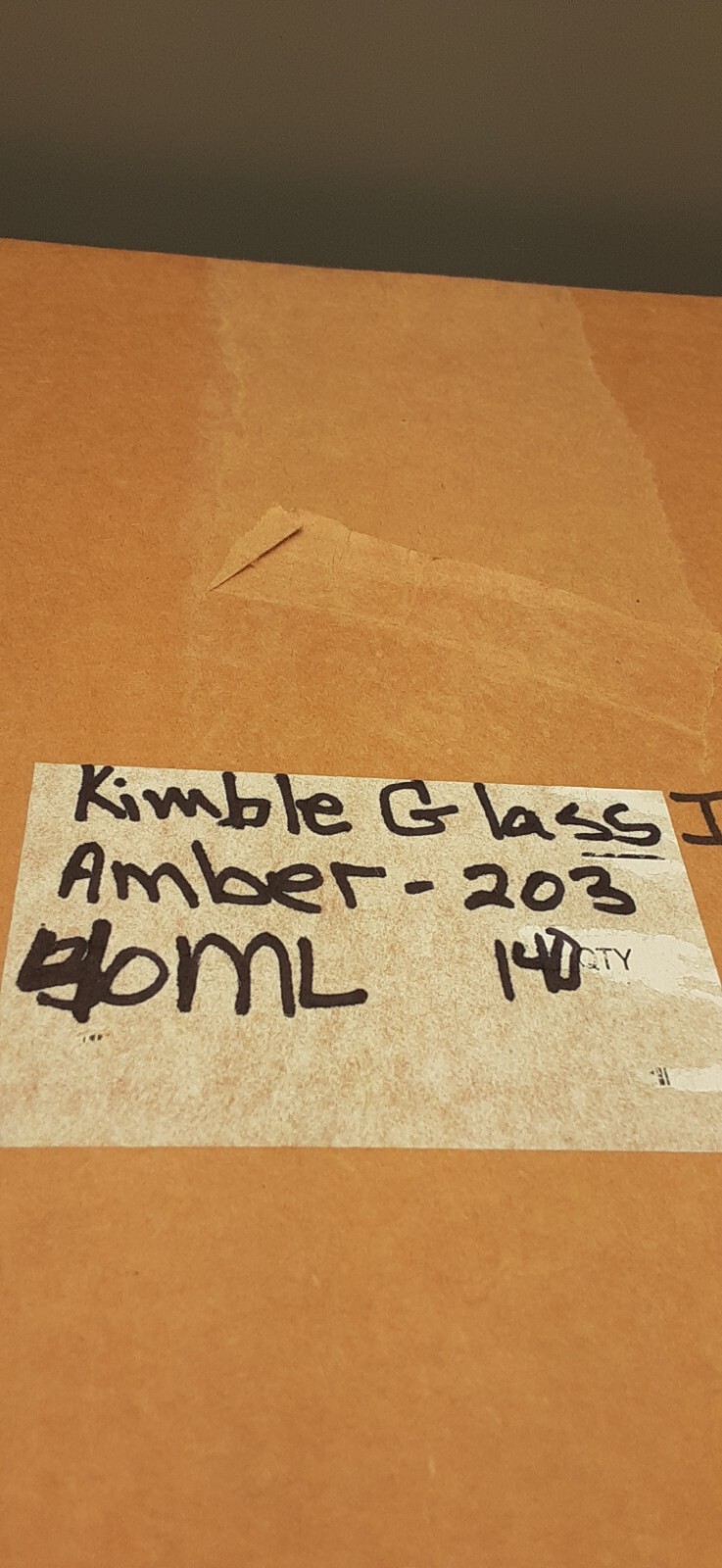 Kimble Glass Inc 40 X 86mm 40ml Amber Vials box of (140) 62421D 40