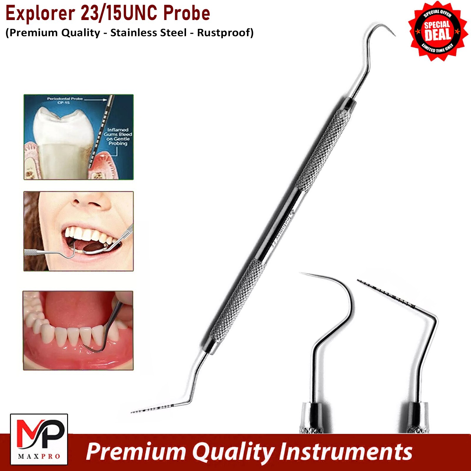 Dentist Oral Hygiene Tools Examination Scalers Suture Removal Forceps & Scissors