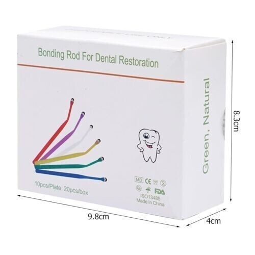200pc Dental Bonding Stick Rod Restoration Veneer Crown Applicator Adhesive Tip