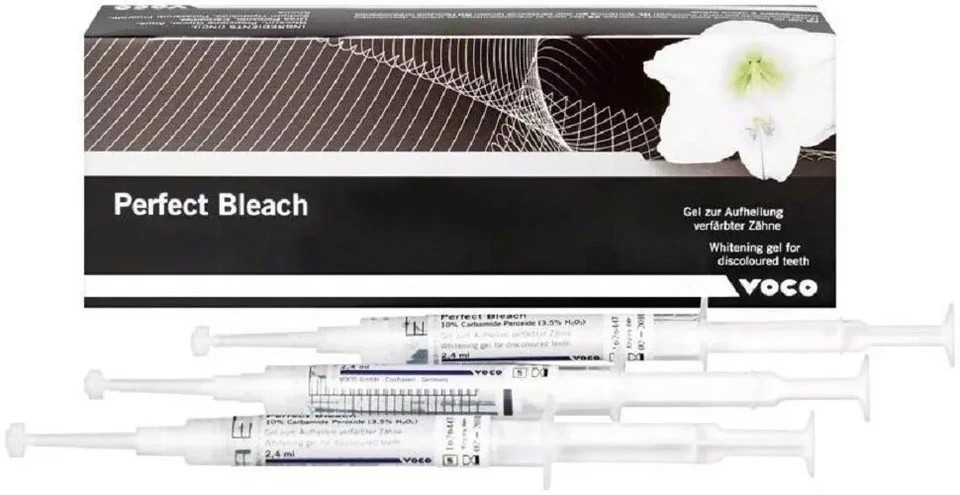 Dental VOCO PERFECT BLEACH 16 Per Cent Tooth Whitening Gel Refil Syr (3 x 2.4ml)