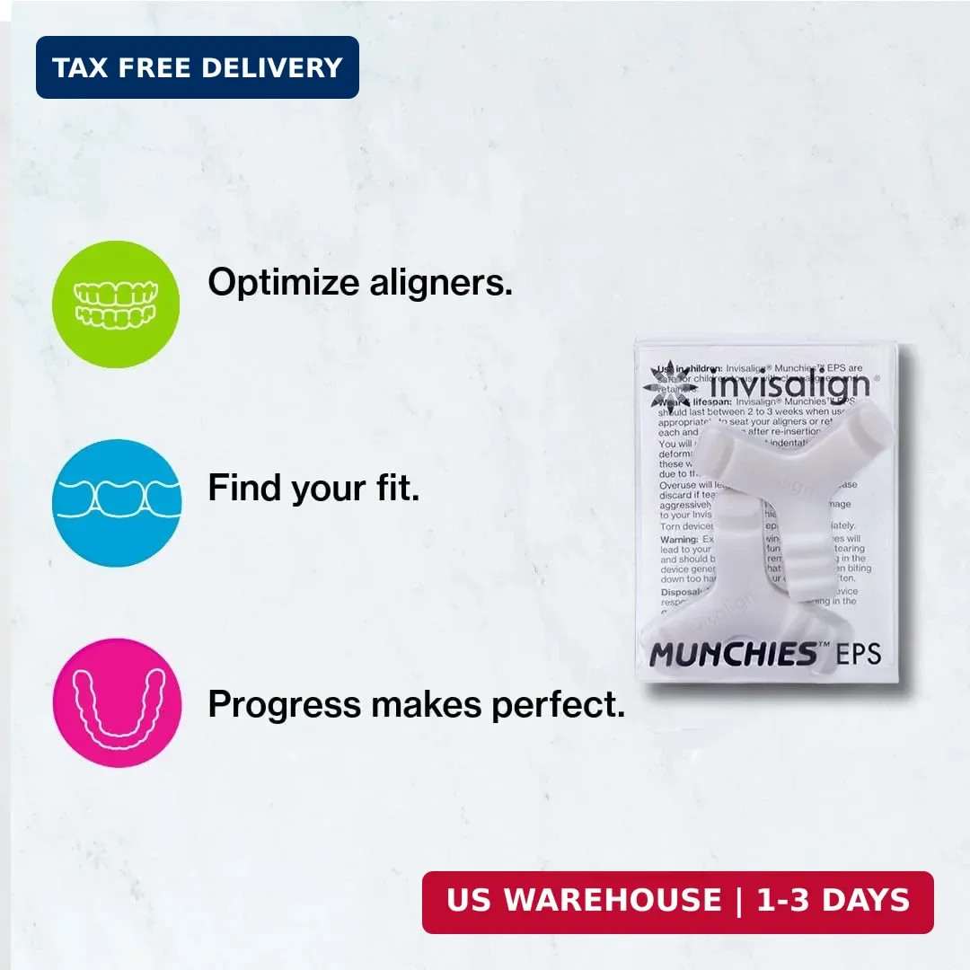 Invisalign Munchies EPS Aligner and Retainer Tray Seaters, Aligner Chewies (Pack