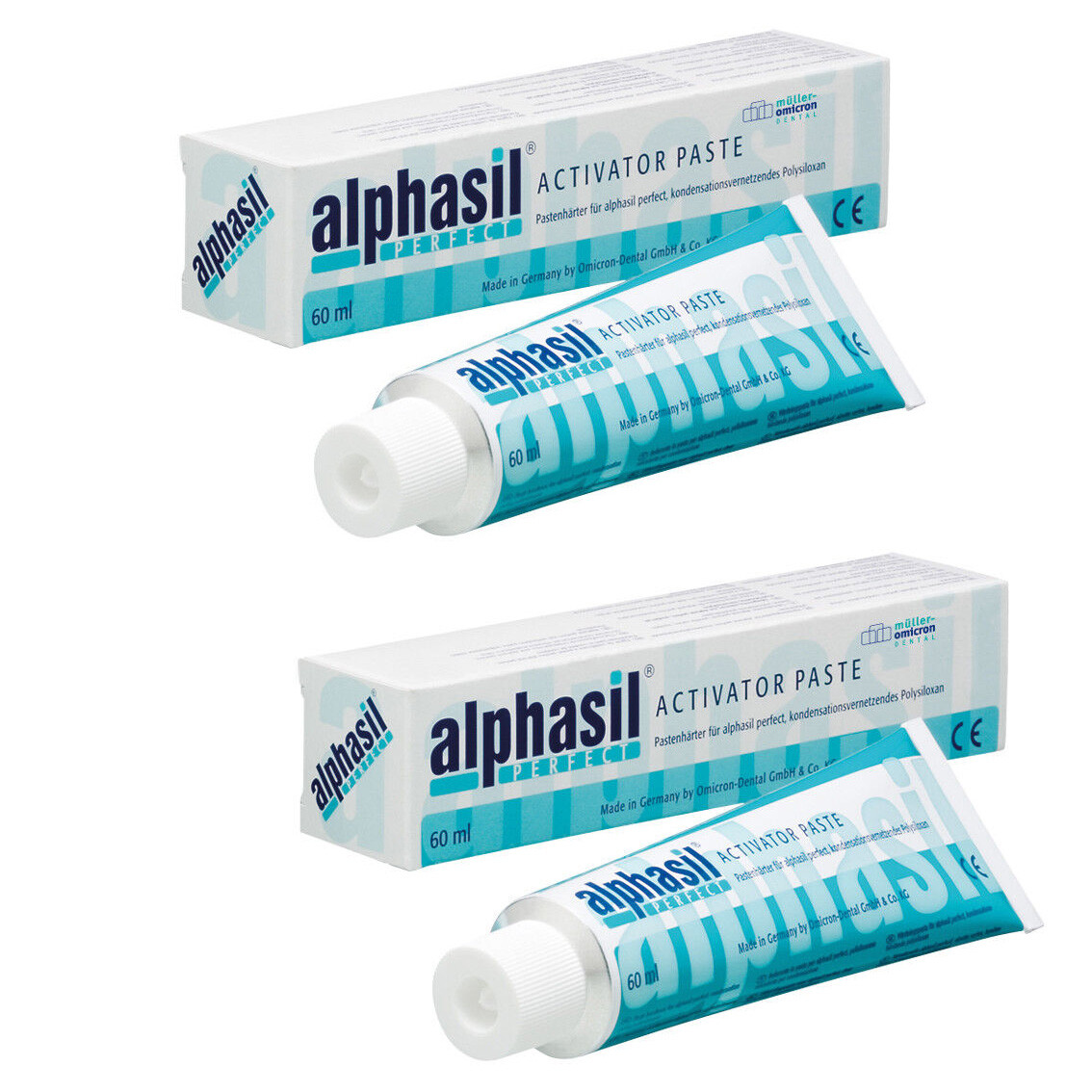 LOTx2 Dental wash impression material Alphasil perfect ACTIVATOR PASTE Germany
