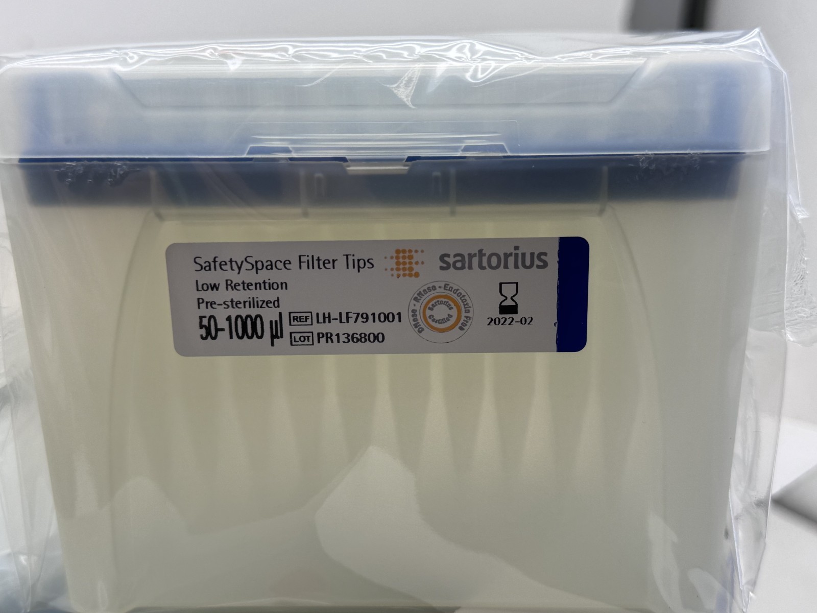 (960) Sartorius LH-LF791001 Biohit SafetySpace Sterile Filter Tip 1000uL EXPIRED