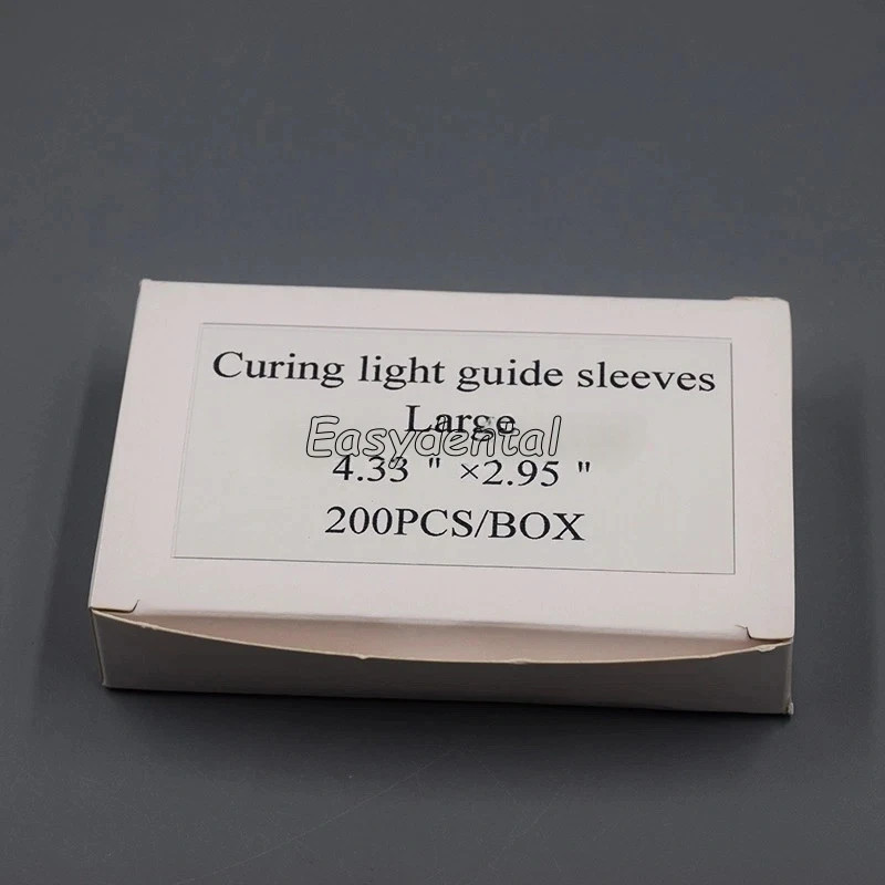 200Pcs Dental Curing Light Guide Sleeve Tip Cover Sheath 4.33″x2.95″ Large/Small