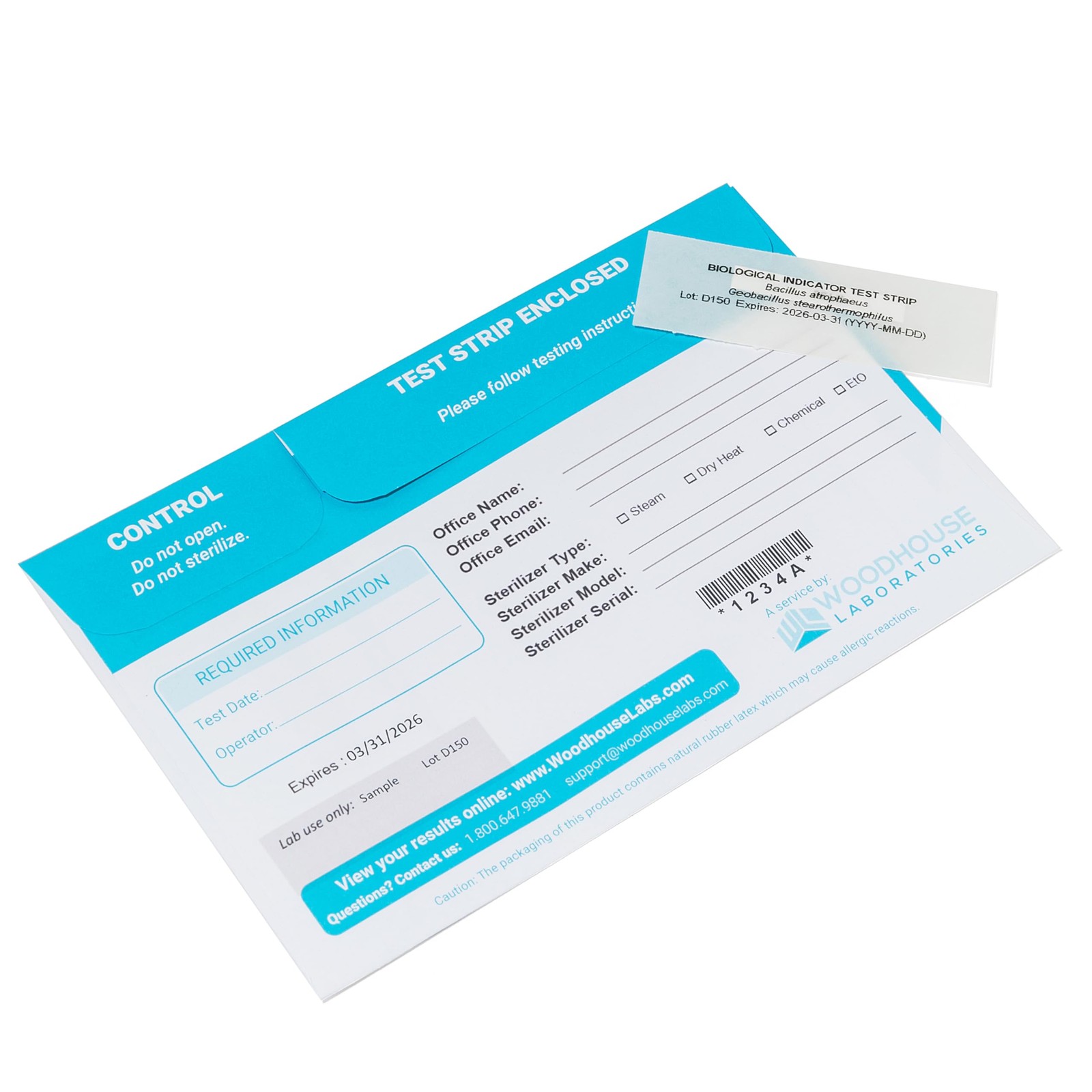 Servicio De Analisis De Esporas – 12 Tiras De Esporas Por Correo Para Autoclave