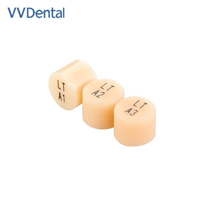 10pcs Dental Disilicate Lithium HTLT Glass Ceramic Block Dentist Veneer Material