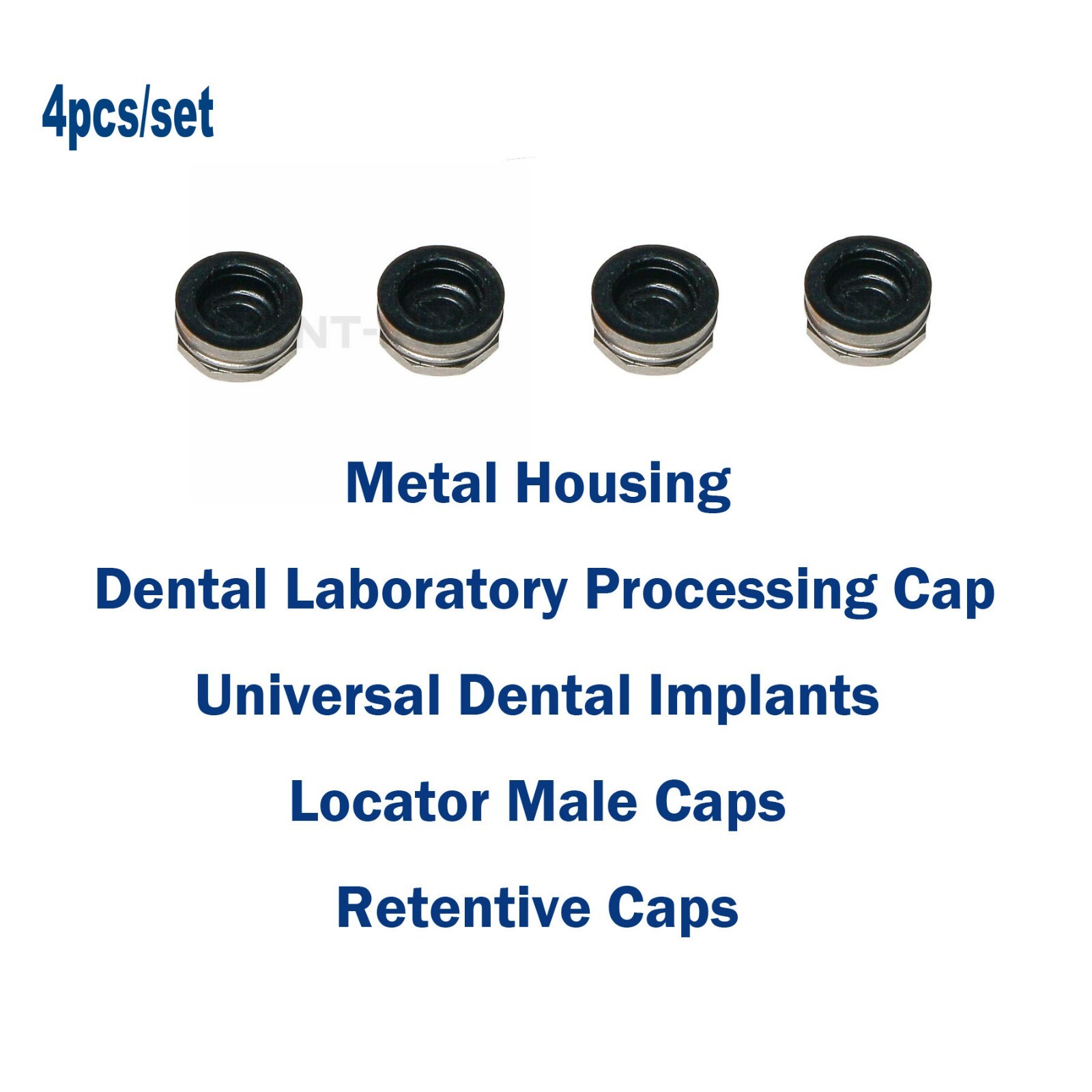 Dental Attachment Abutment&Overdenture Male Caps Kits for Hiossen Mini Ø3.2 3mm