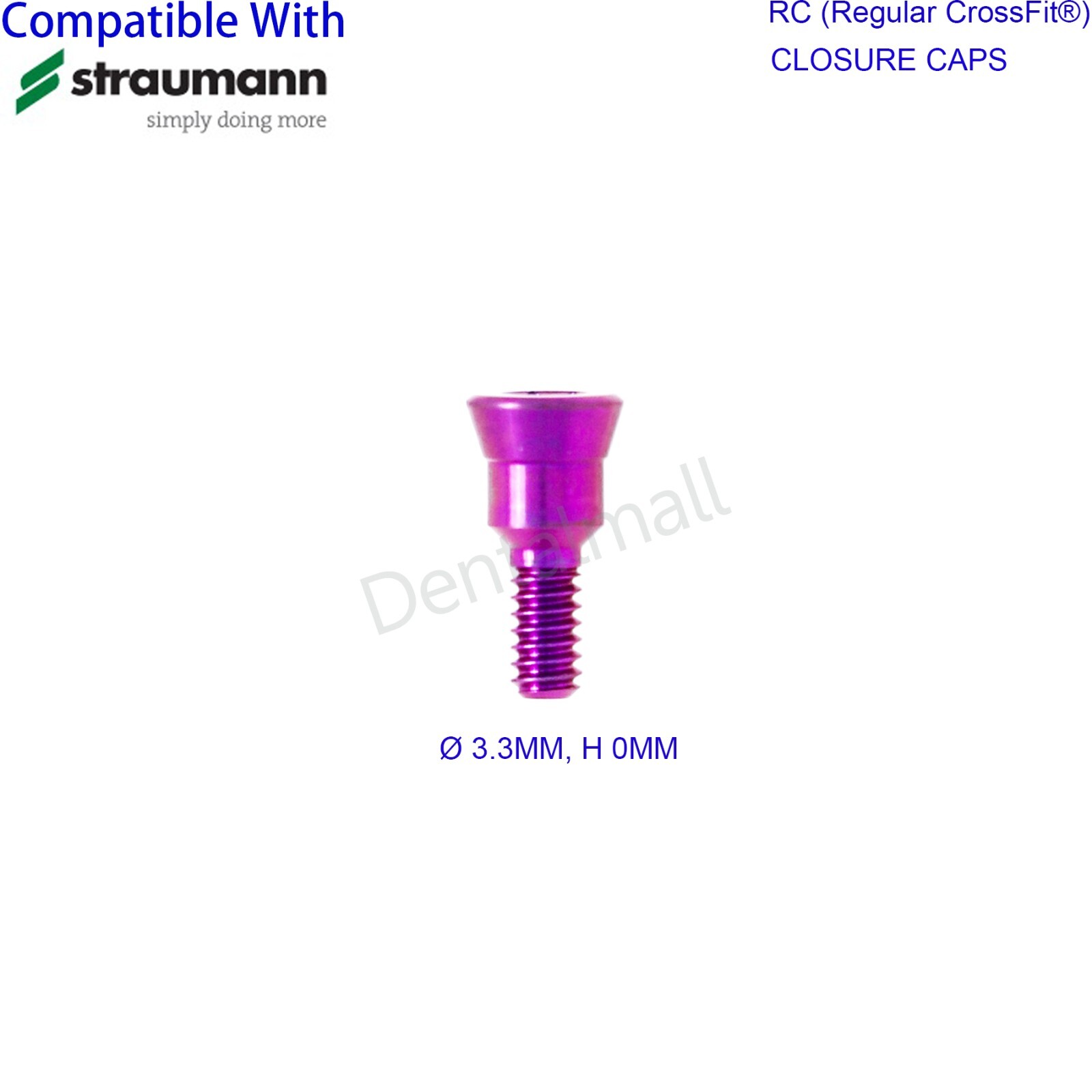 Dental Regular Closure Cover Cap Screws Healing Abutment fit ITI Straumann RC