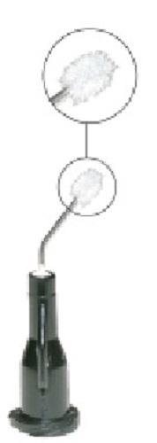 Dental Delivery Tip with Brush Pre-bent Needle Tip with Microbrush #1357 100pk