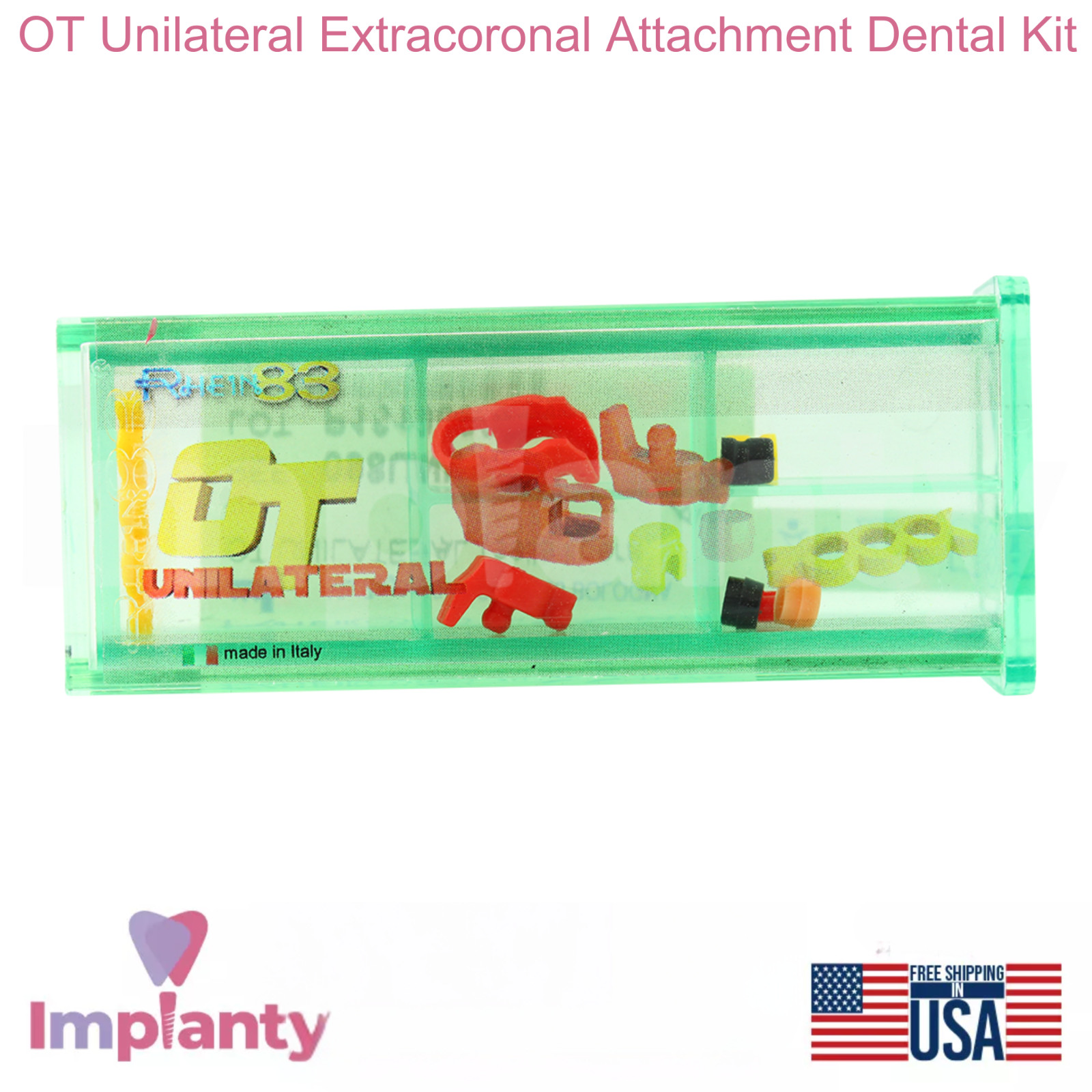 Dental OT Unilateral Extracoronal Attachment Kit Ball Micro Sized Silicone Caps
