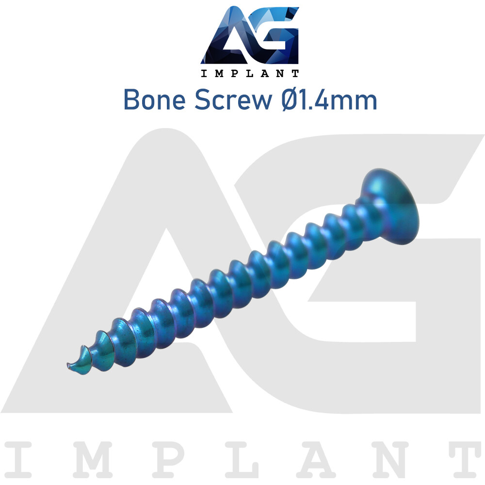 10 Titanium Screw Ø1.4mm Guided Regeneration GBR Dental Membrane Fix System