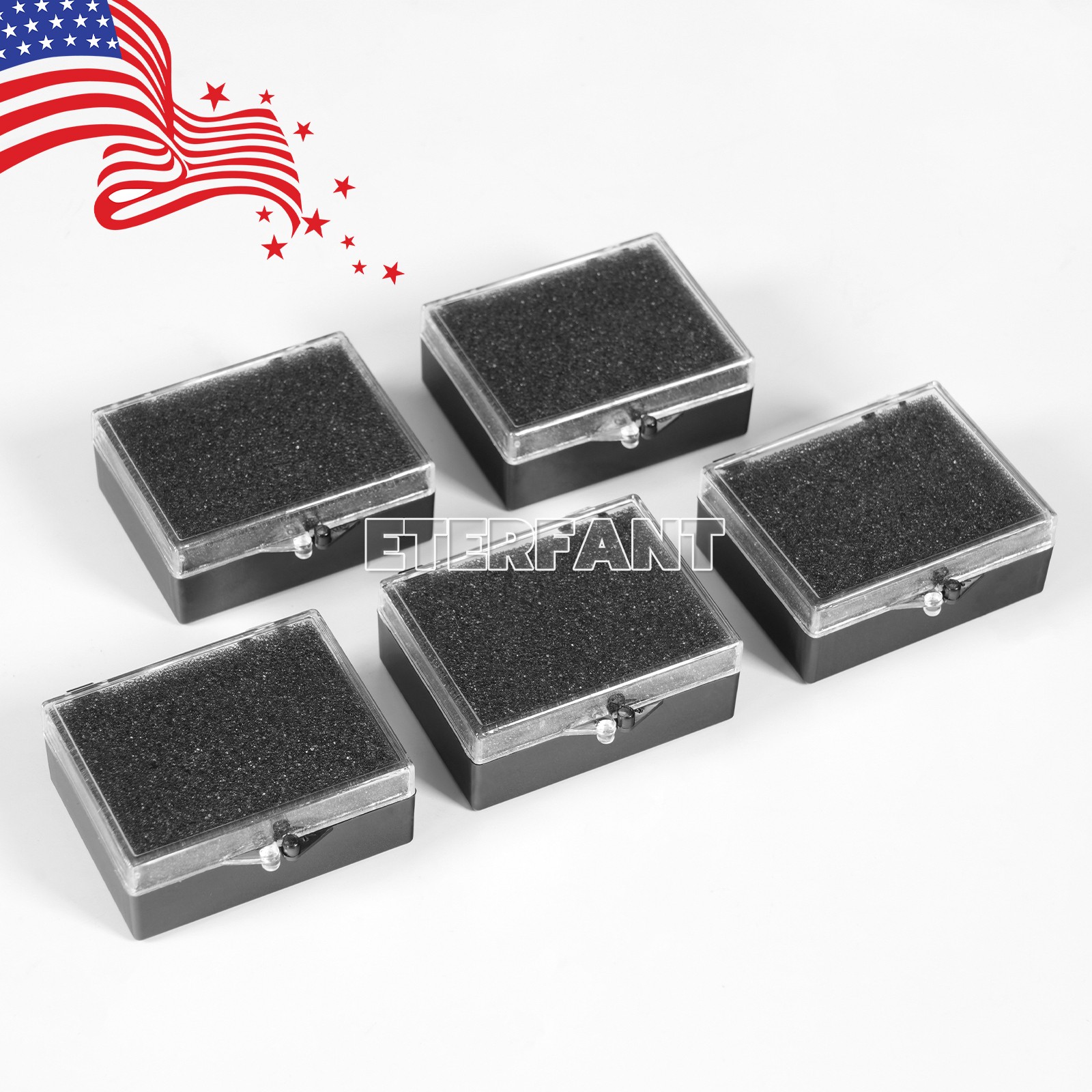 500PCS Dental Lab Crown/Veneers/Bridge Boxes -2″- Clear Top with Sponge Fillers