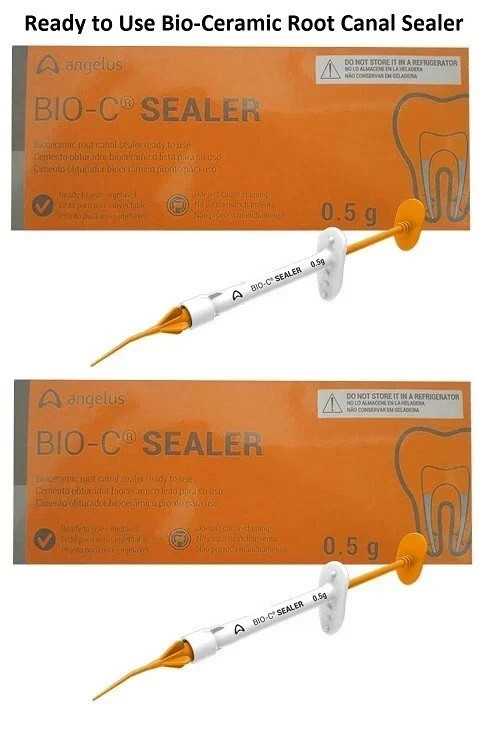 2 x Angelus Dental BIO C SEALER ready to use BioCeramic RCT Sealer 0.5gm Syr