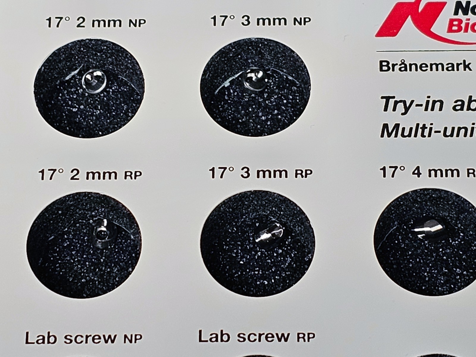 Nobel Biocare Try-In Abutment and Abutment Select Kits, Check All Pictures