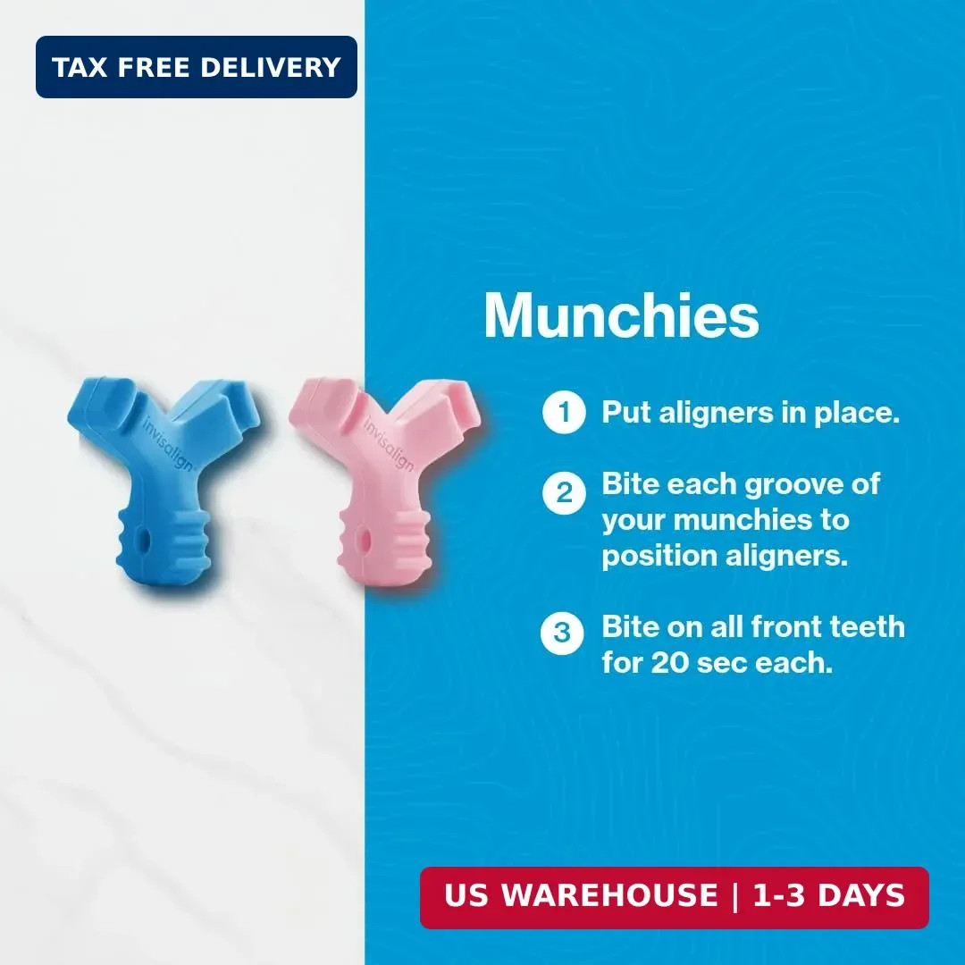 Invisalign Munchies EPS Aligner and Retainer Tray Seaters, Aligner Chewies (Pack