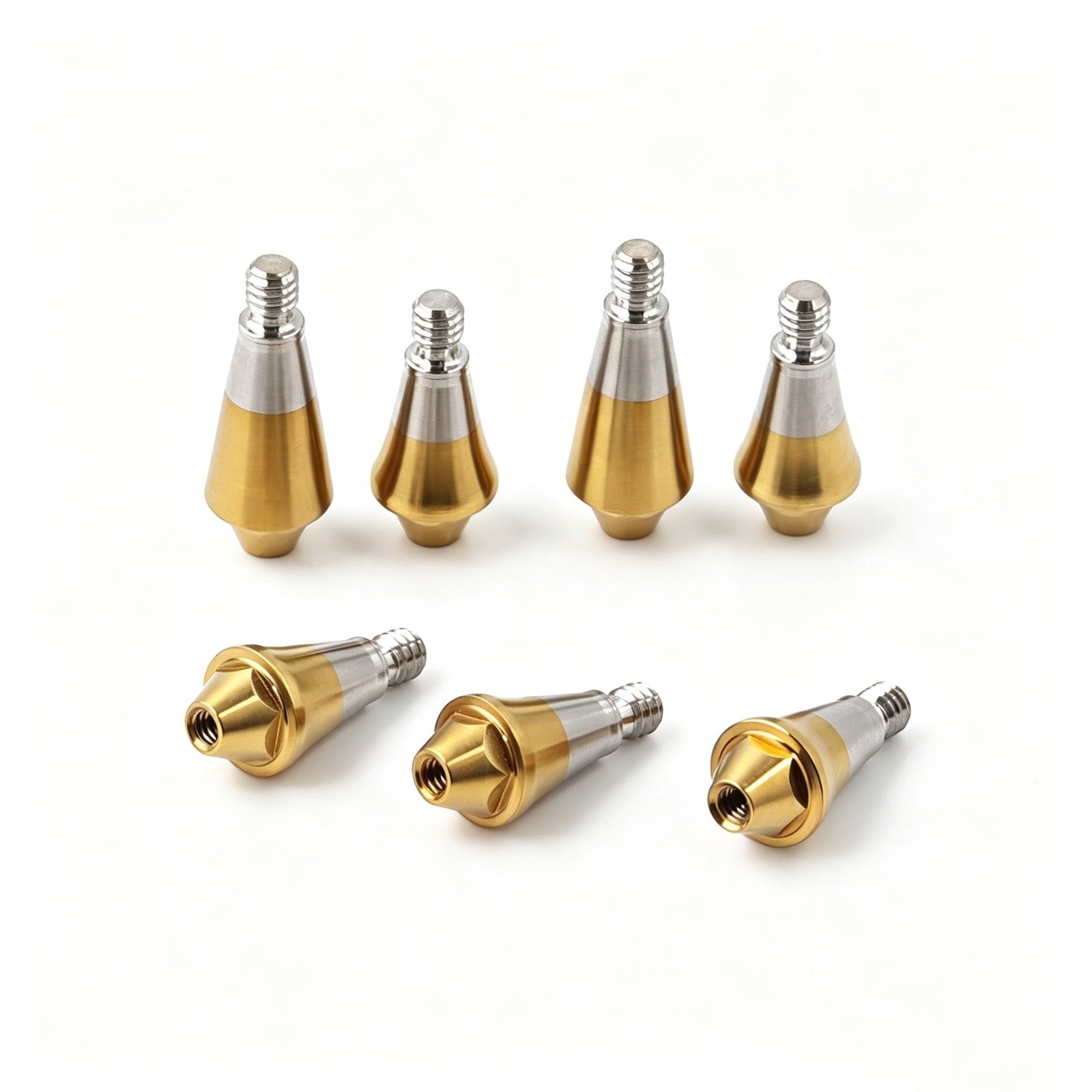 Dental Titanium multi unit straight abutment D4.8 MU for bridge fits Hiossen OSS
