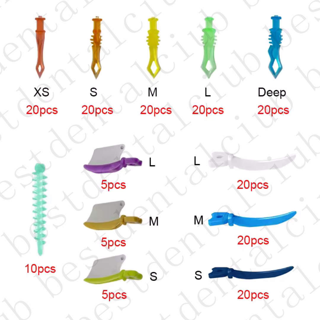 Interdental Wedges Kit Disposable Plastic Composite Diastema Wedge Refill Teeth