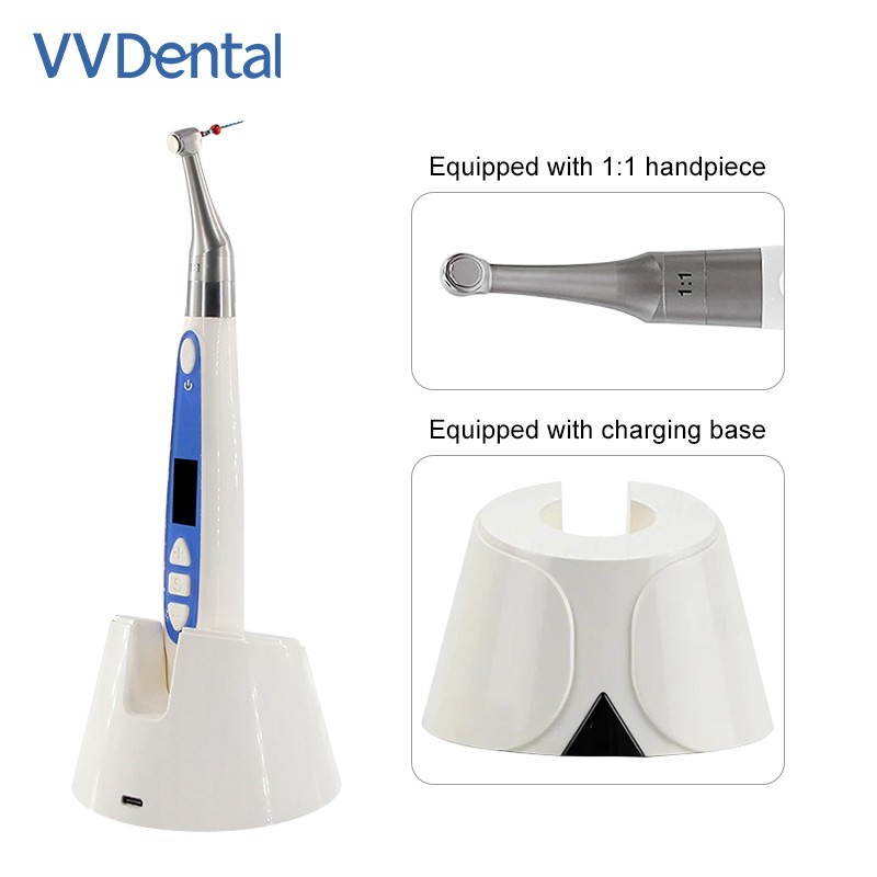 Dental Endo Motor with 2 in 1 Locator 1:1 Contra-angle Root Canal Preparation