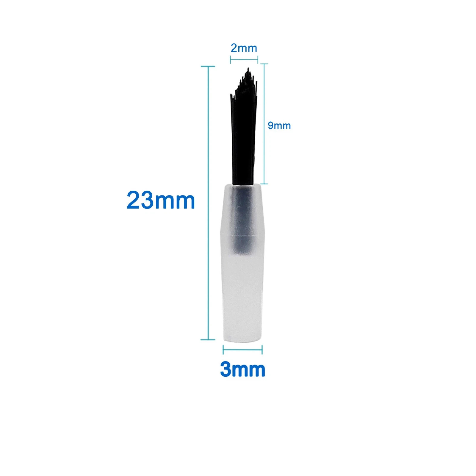 100Pcs Dental Disposable Composite Replaceable Brush Tips with 2 Pcs Handles