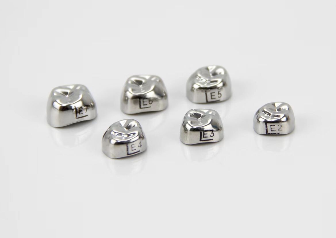 J&J Ortho Stainless Steel Molar Crown Kit for Kids and Adults