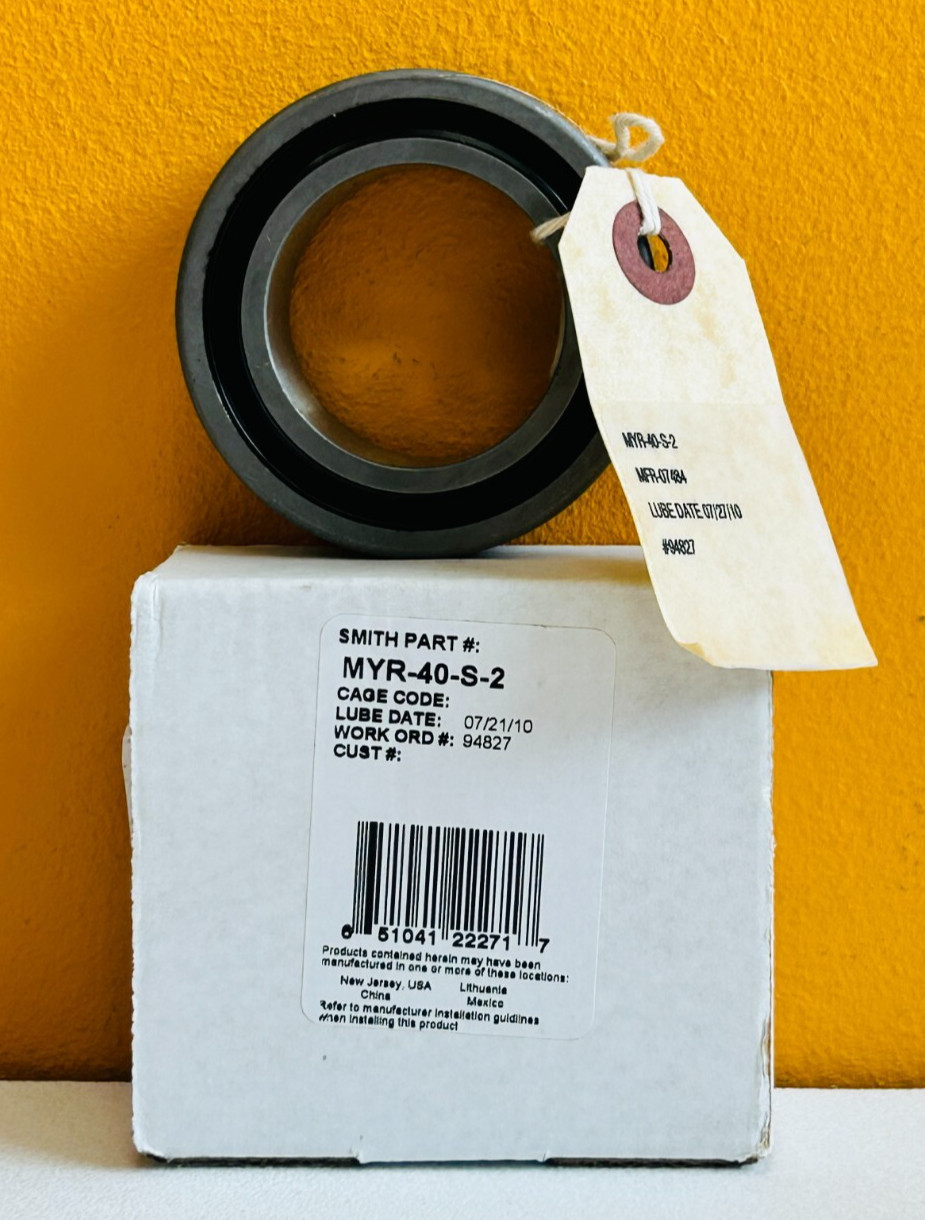 Smith MYR-40-S-2 40 mm Bore, 80 mm Diameter, 30 mm W, Crowned Yoke Roller. New!