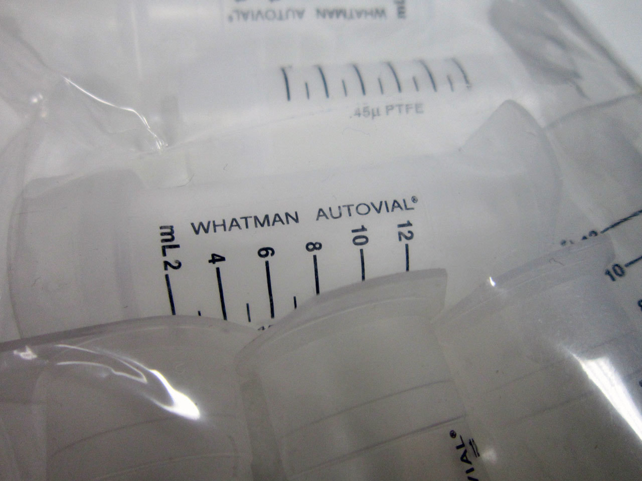14X WHATMAN AV125UORG AUTOVIAL 12ML PORE SIZE 0.45UM PTFE MEMBRANE FILTER