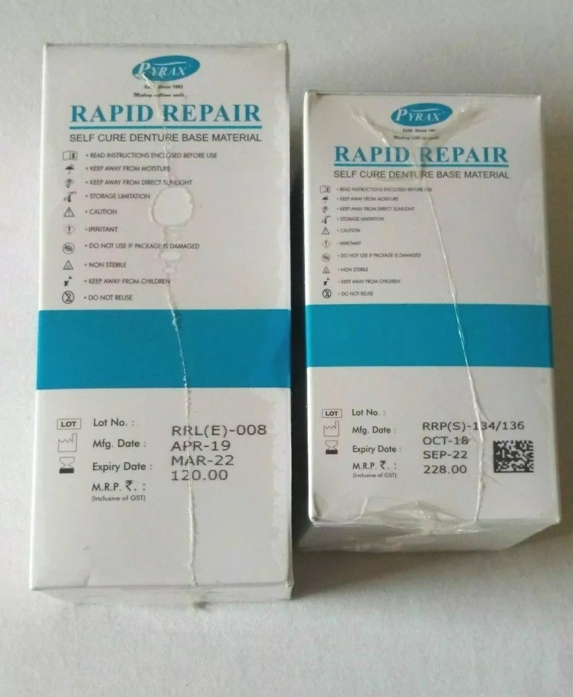 Dental Rapid Repair Self Cure Liquid 100ml & Powder 100gm (Pink) Same as Picture