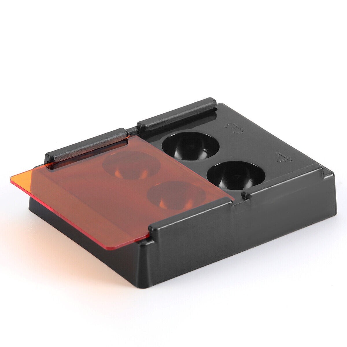 Dental Veneer Storage Box Teeth Patch Shading Light Retainer Molar Box 4 Holes