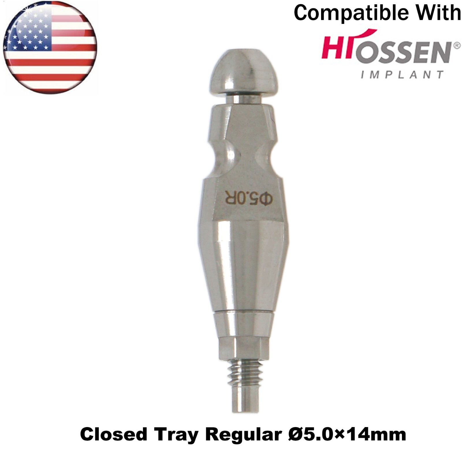 US Dental Impression Transfer Closed Coping Tray Alloy Fits Osstem Hiossen M/R