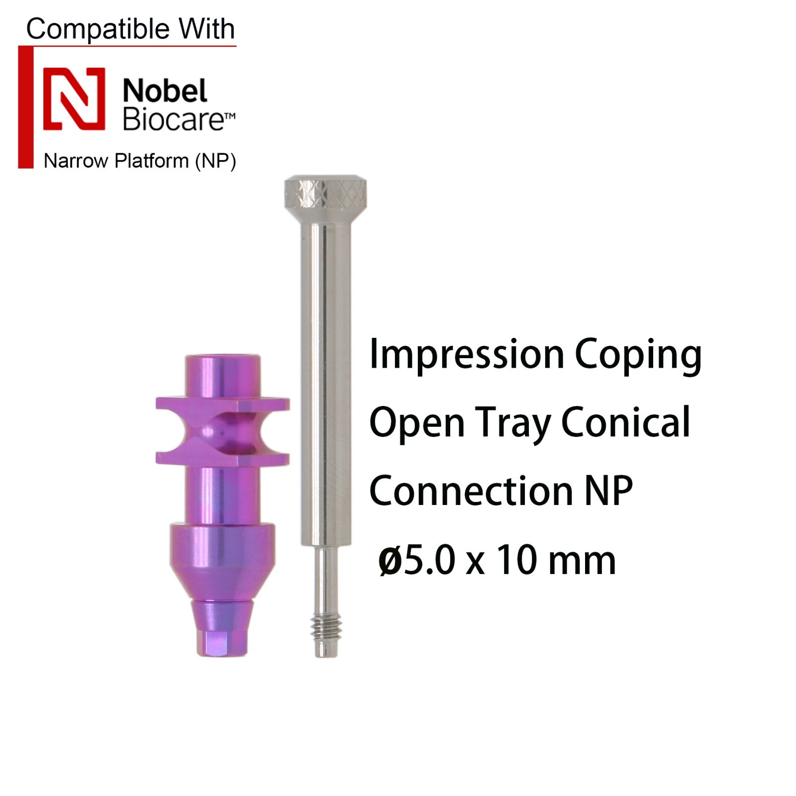 US For Nobel/Hiossen /ITI Dental Transfer Coping Impression Open/Closed Tray