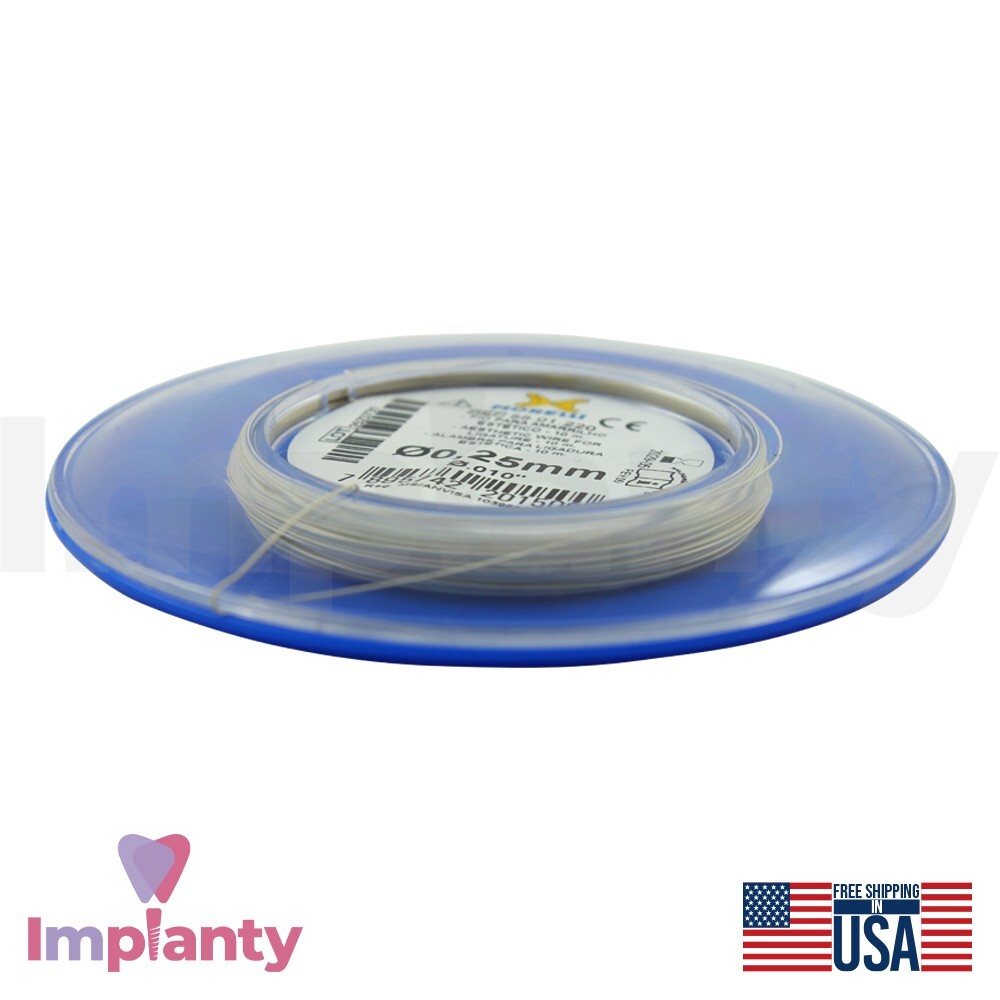 Morelli Aesthetic CrNi Wire Roll Ligature 0.25mm /.010″ Orthodontic Dental 10m