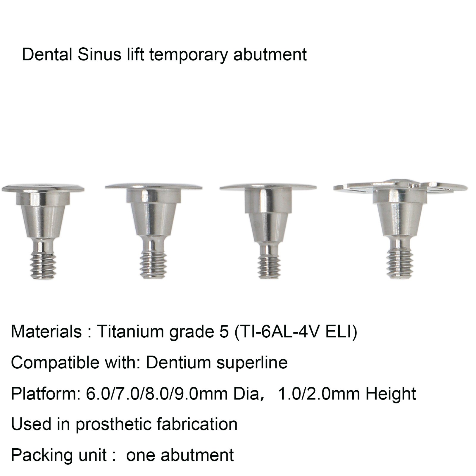 CAD/CAM 3D Implant Lab Analog Sinus lift temporary abutment Fits Hiossen/osstem