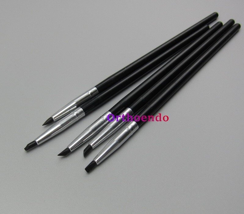 1/10 Kit Dental Adhesive Composite Resin Pens Porcelain Teeth Silicone Brush Pen