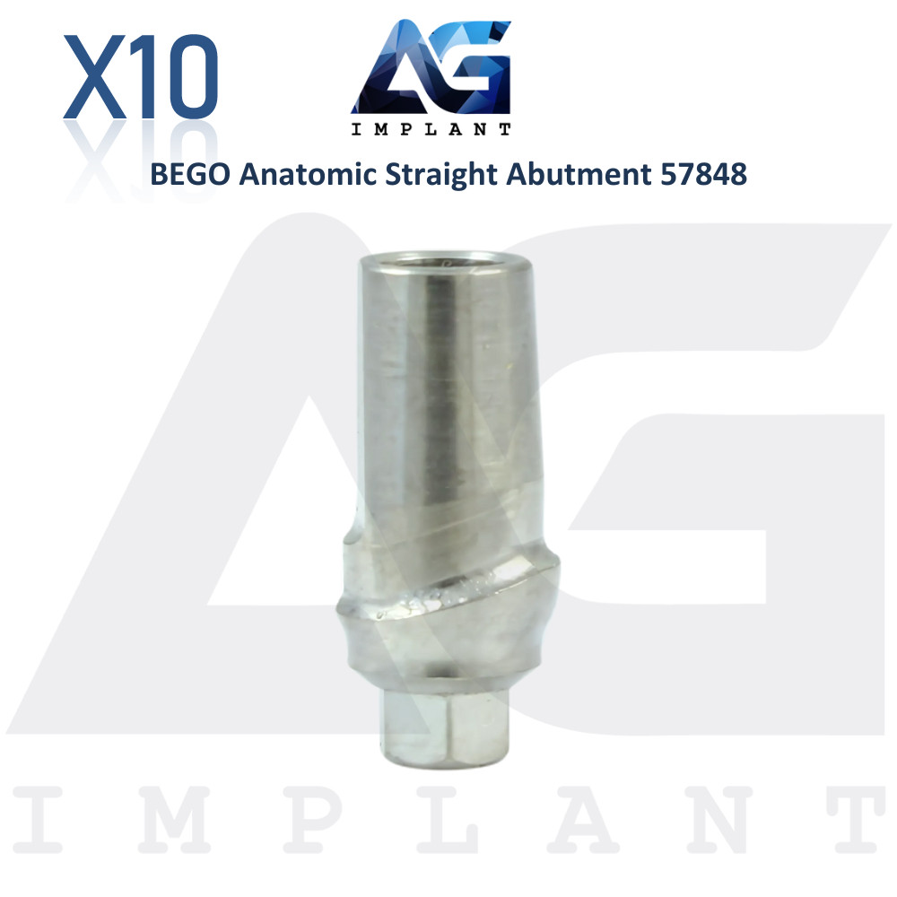 10 Anatomic Straight Prosthetics Compatible with BEGO® Ø4.1mm – 57848 Dental