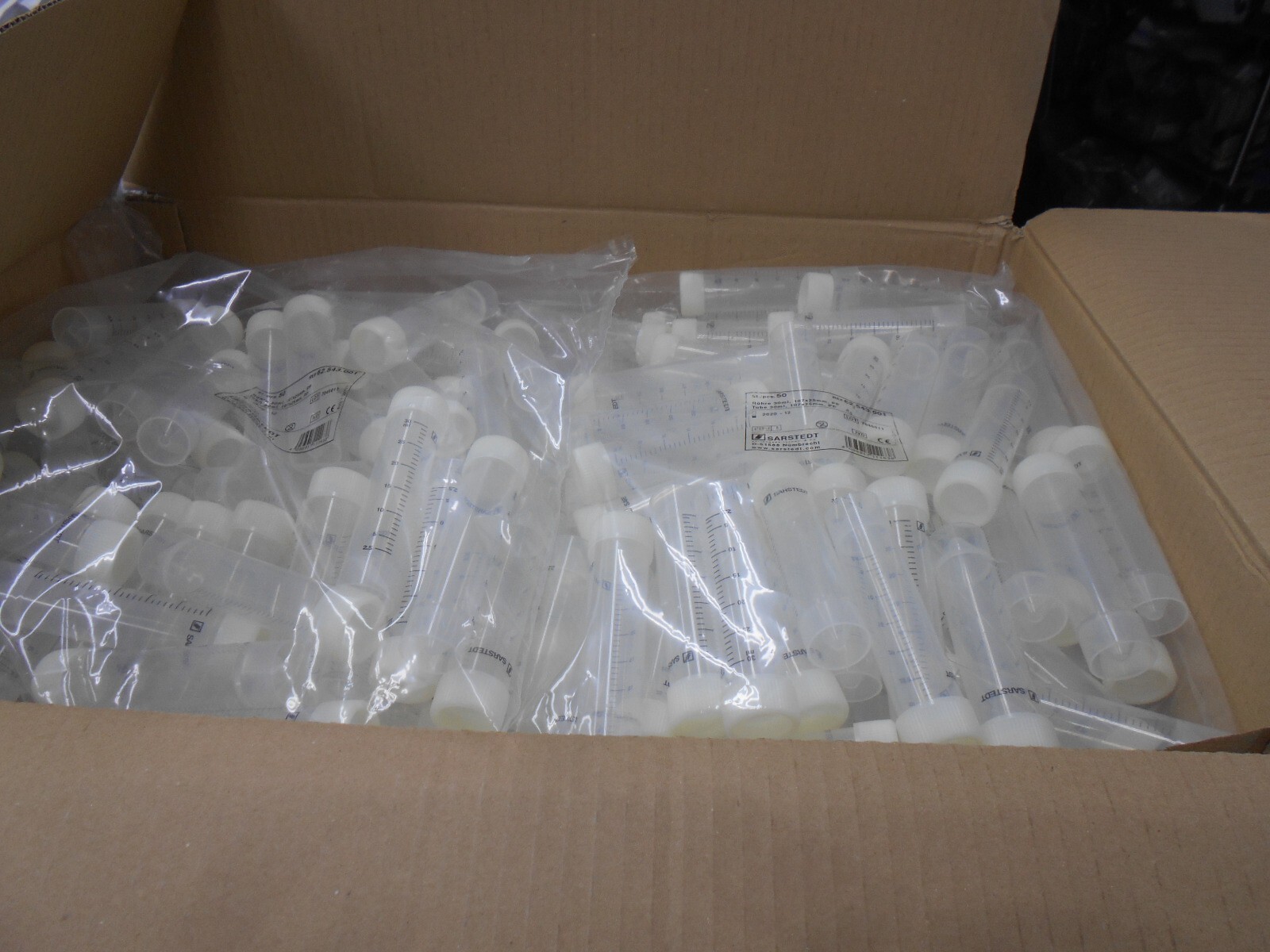 SARSTEDT 62.543.001 30ML SCREW CAP PP TUBES 107 X 25MM 50/BAG BOX OF 200 PCS