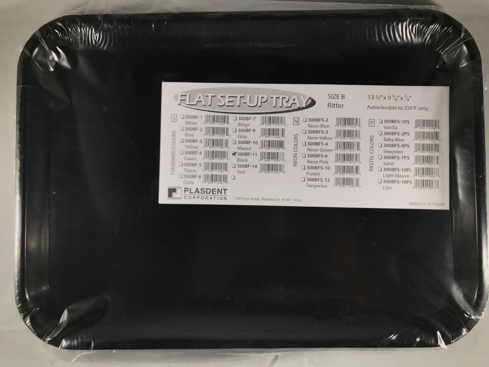 PLASDENT Dental Instrument Size B Flat Setup Trays –