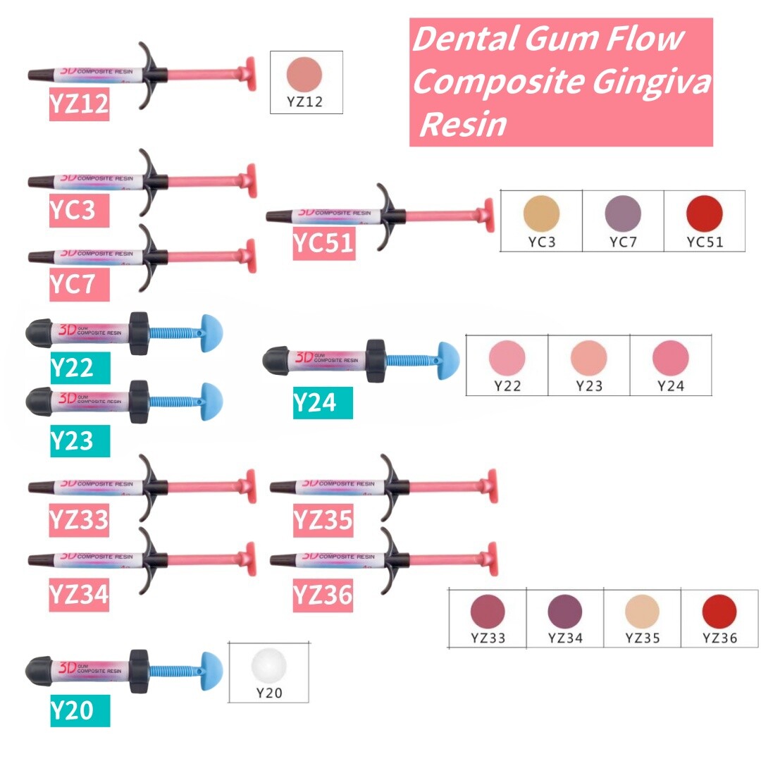 Gingiva Resin Dental Beautiful Gum Composite Highly 3D Aesthetic Adhesive Kit