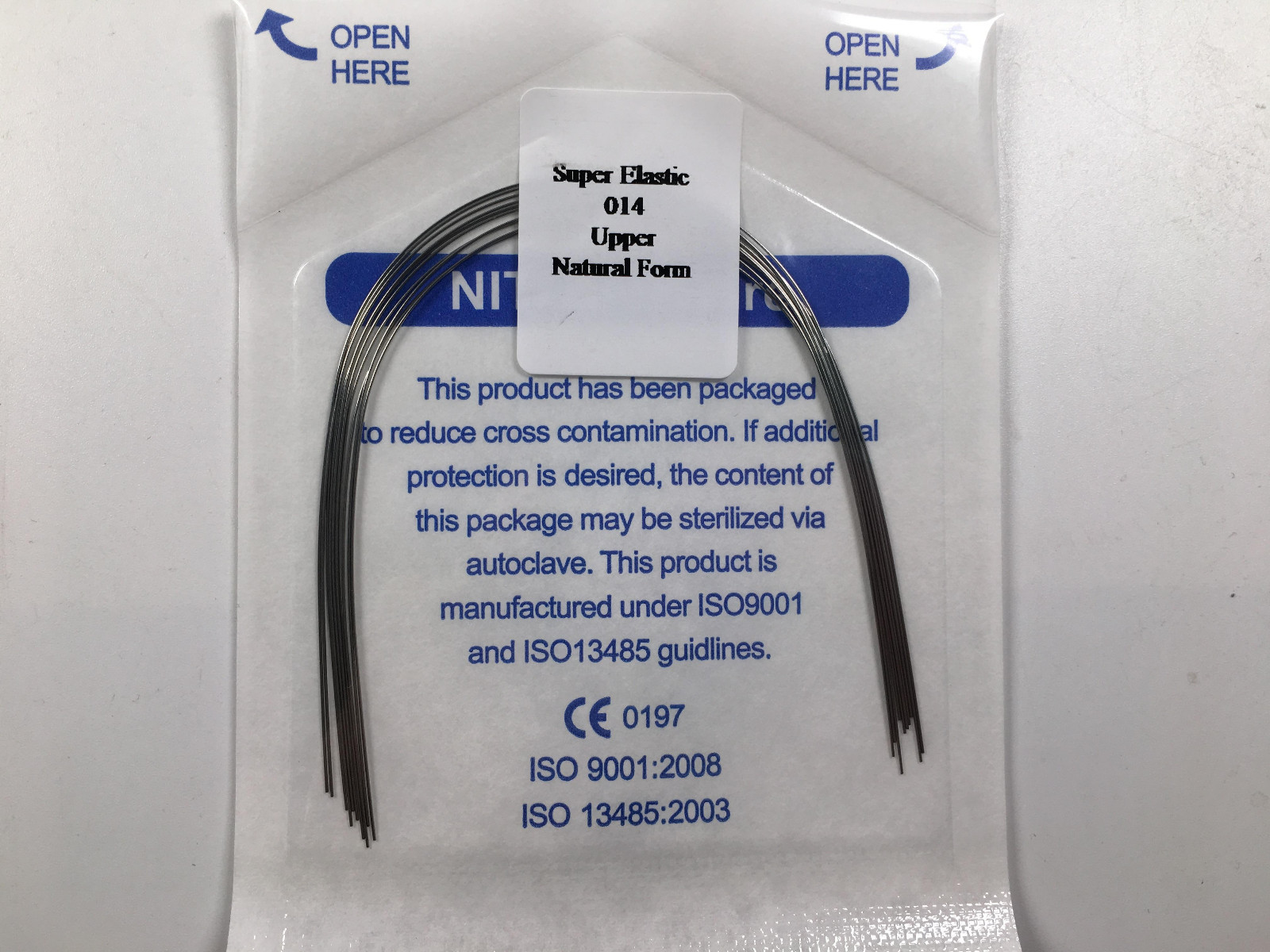 10*Dental Ortho Natural Wires Brackets Super Elastic Round Arch Wire 12/14/16/18
