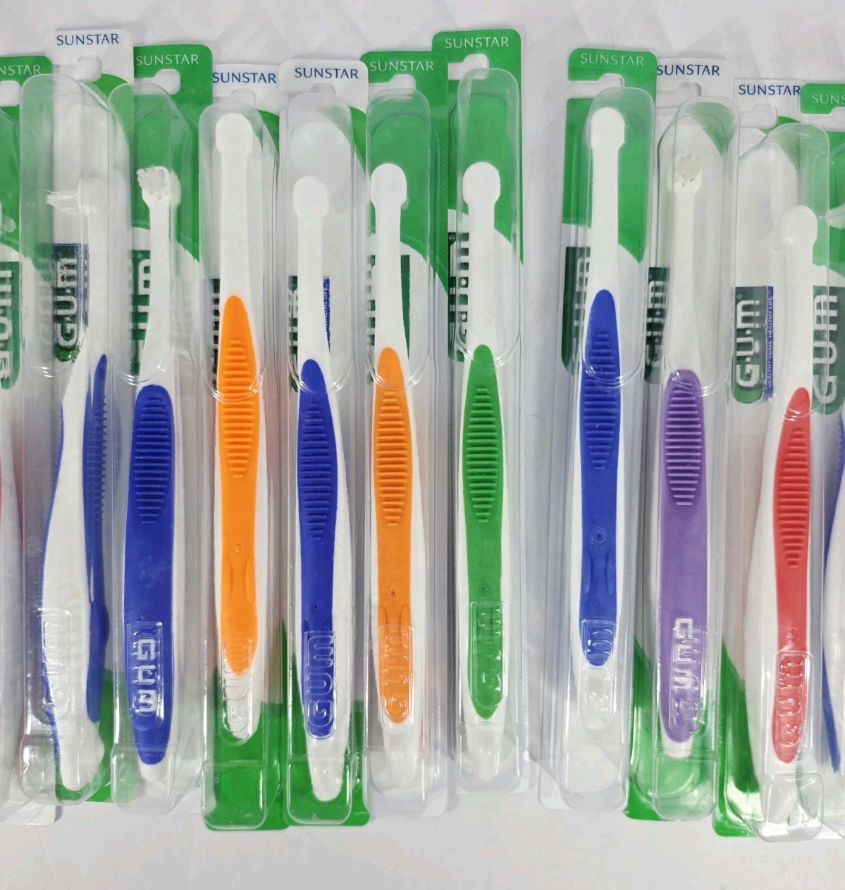 Sunstar 308PD End Tuft Toothbrush Small Tapered Head 15pk Assorted colors
