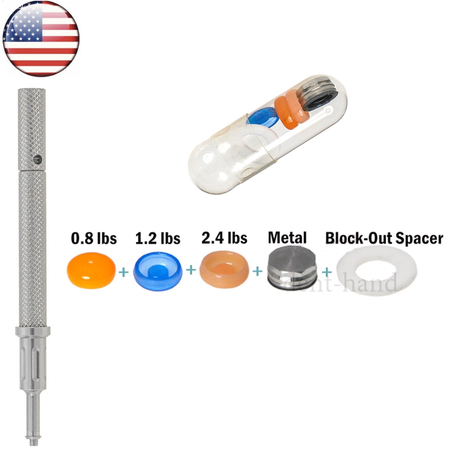 US Dental Universal Implant Locator Core Tool Retention Caps 2.4 lbs Pink Set