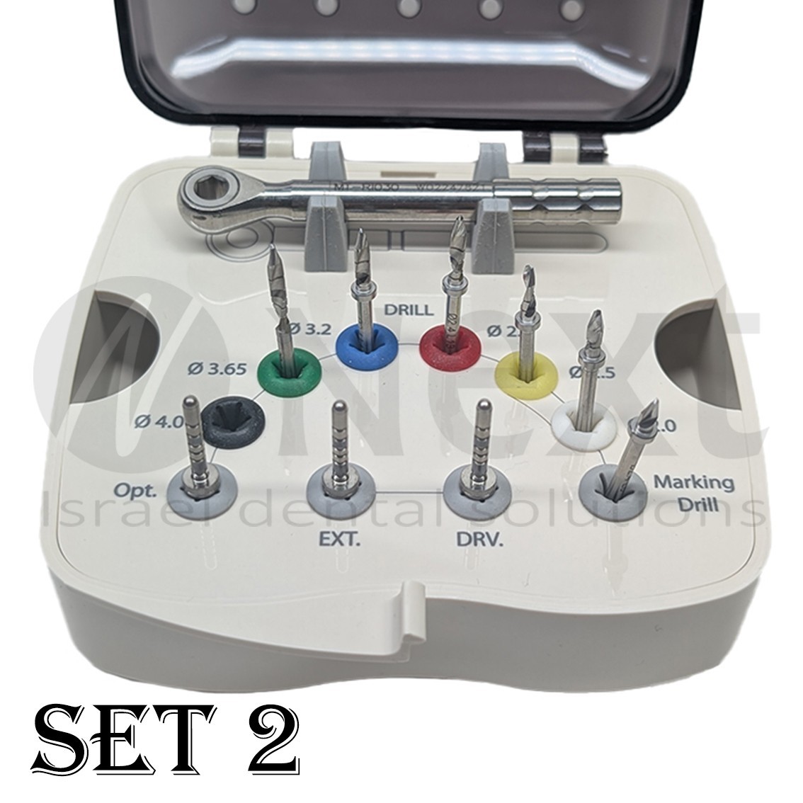 MIS Seven Implant insert screw diver key tool full set ratchet drill body try in