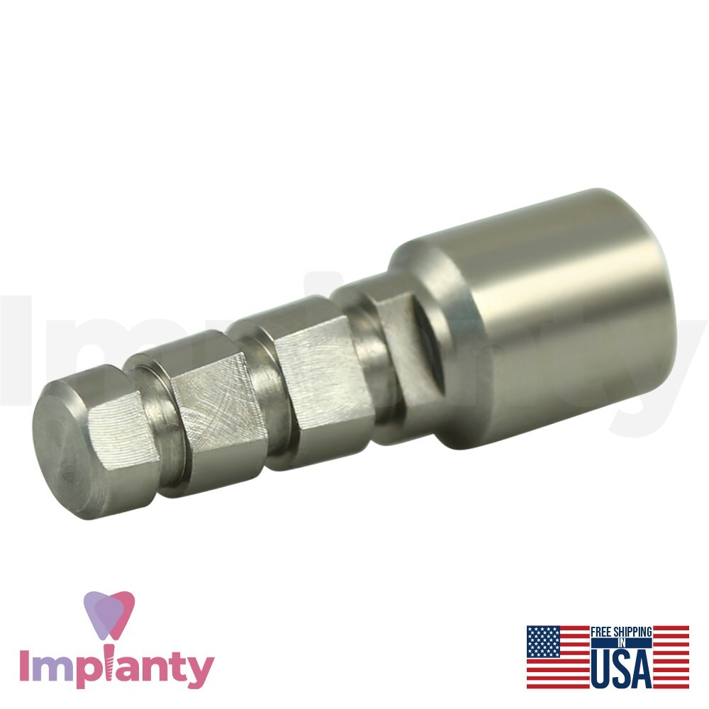 5x Dental Fixture Analog 4.5mm Compatible Zimmer Biomet Int Hex Connection 2.5mm