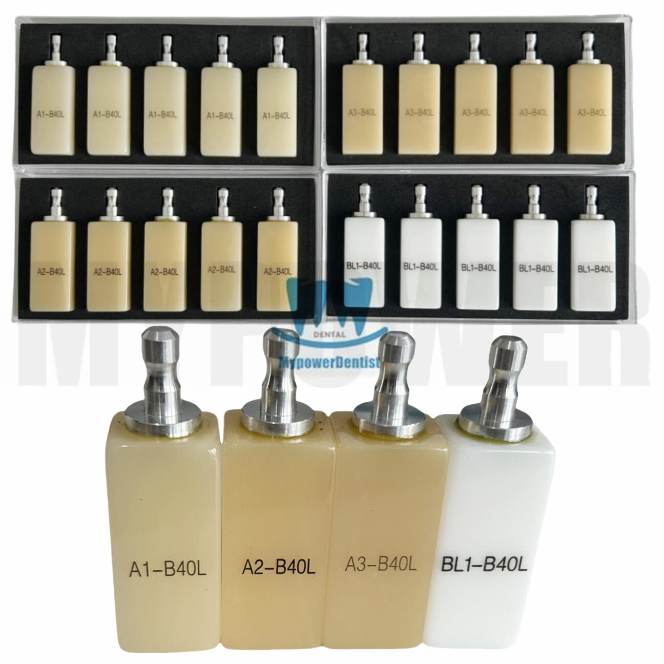 Dental PMMA Block CAM CAD CEREC B40 Block Non Firing Milling Sirona A1 A2 A3 BL1