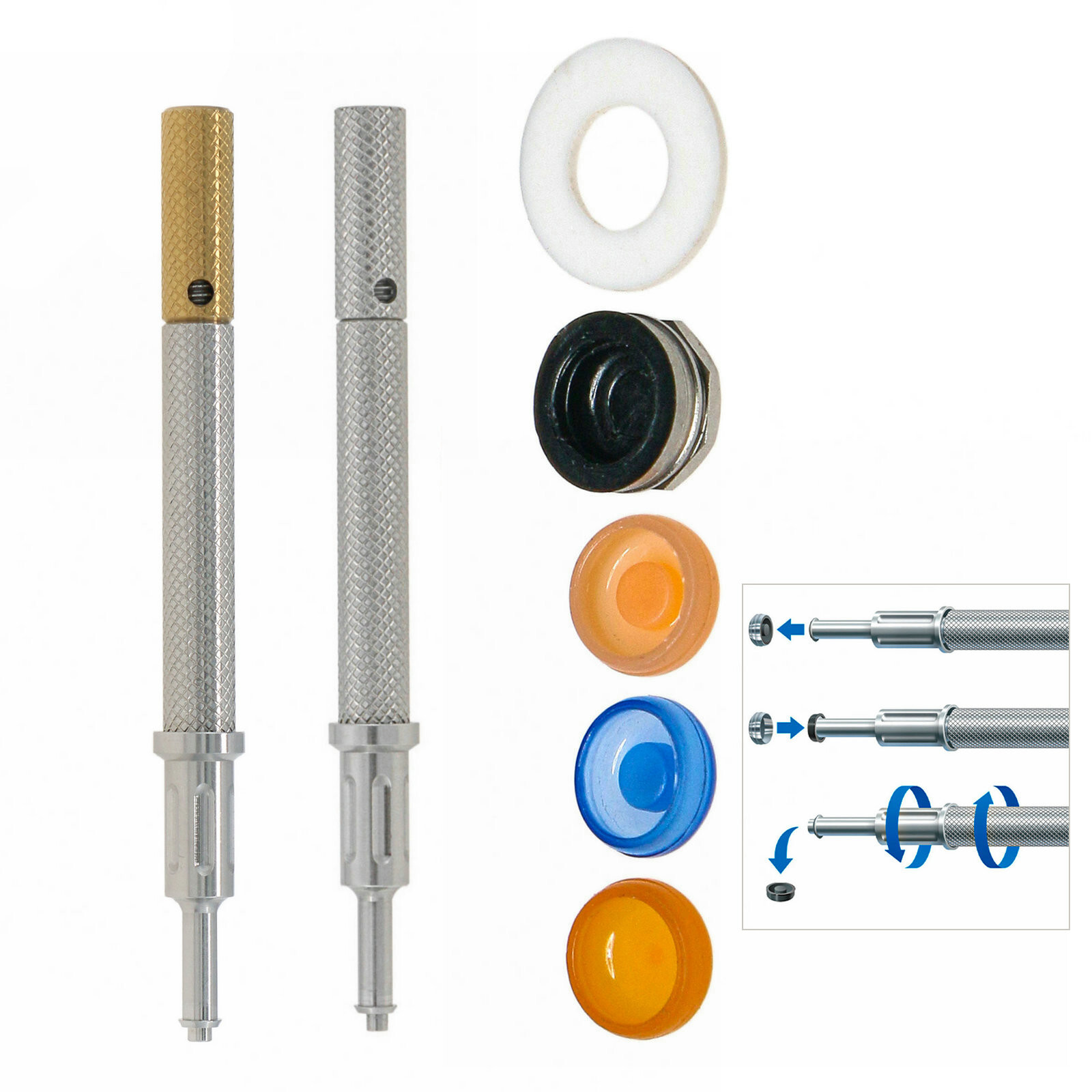 Dental Locator Attachment Abutments for Nobel NBL Active NP/RP AH=1/2/3/4/5.0mm