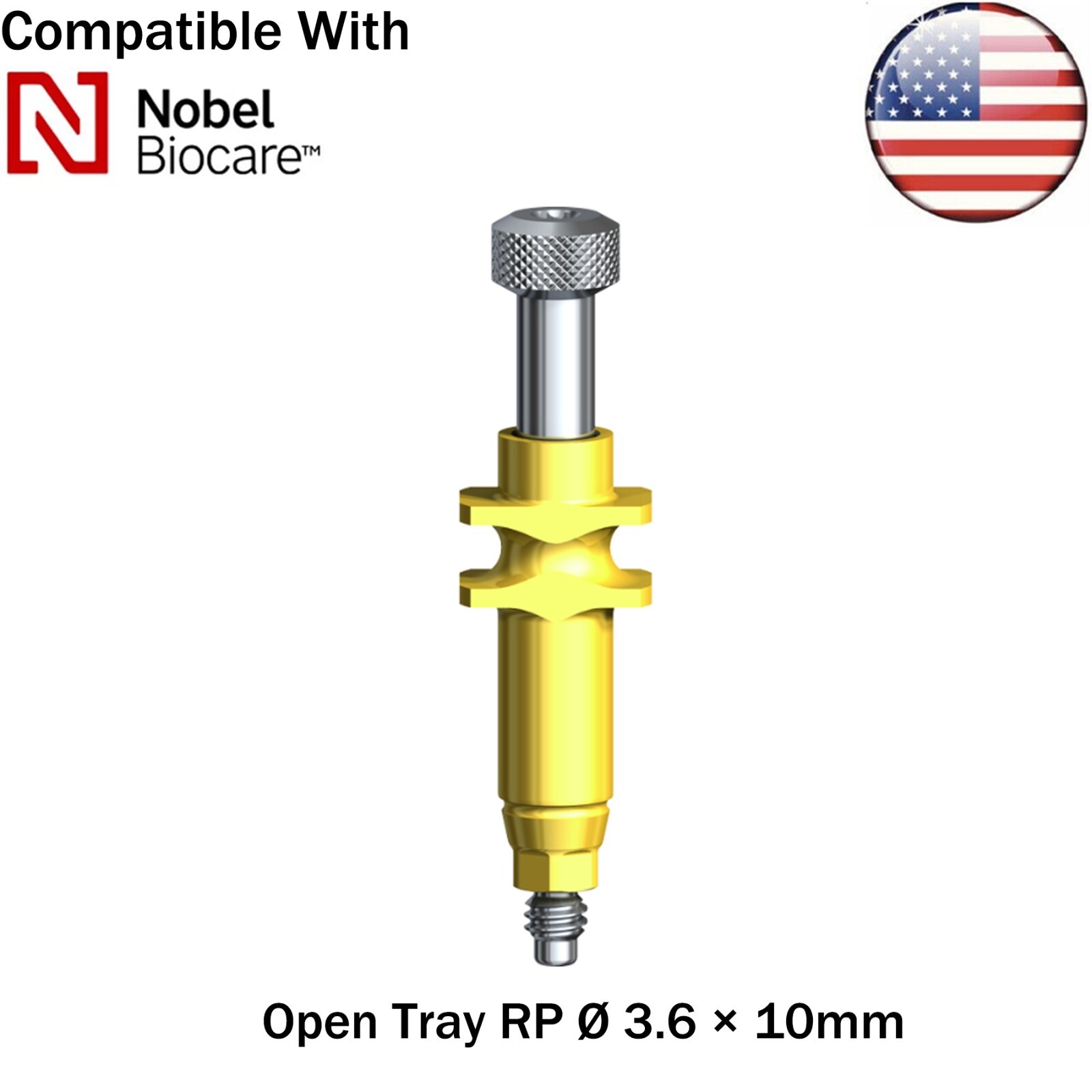 US Dental fits Nobel Active NP/RP Impression Transfer Coping Close Open Tray
