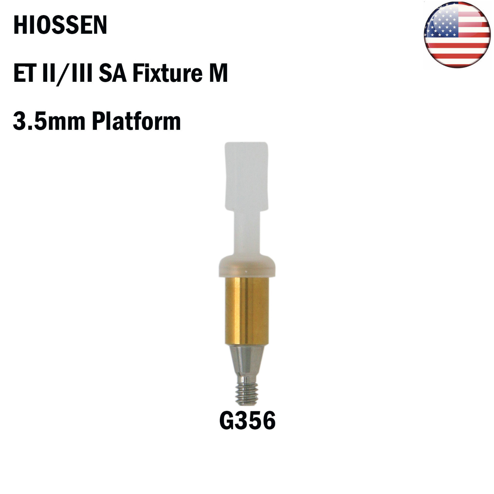 US Dental Hiossen Mini/Regular Attachment Abutment & Overdenture Male Caps Kits